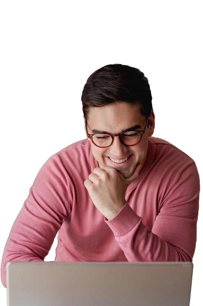 Man on laptop